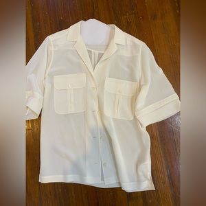 Equipment Silk Blouse XS, elbow sleeve.